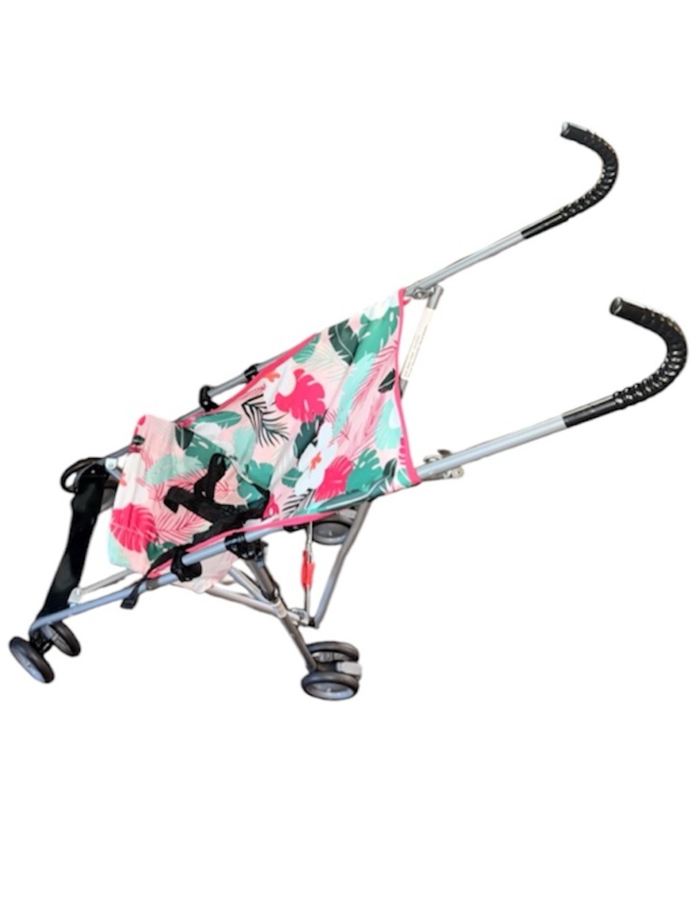 Cosco Tropical Leaf Print Stroller, 2024, Koala, LIKE NEW - Picture 7 of 13